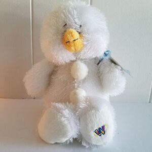 Ganz Webkinz Plush Toy Fluffy White 10" Snowman HM370 New w/ Code